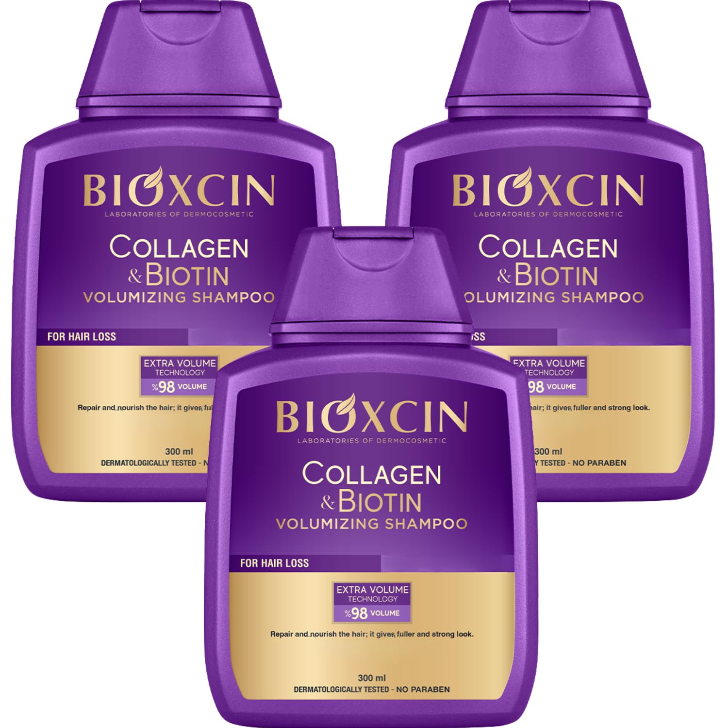 Bioxcin Biotin Supplement and Shampoo Set for Hair Loss Treatment and Hair Health Support