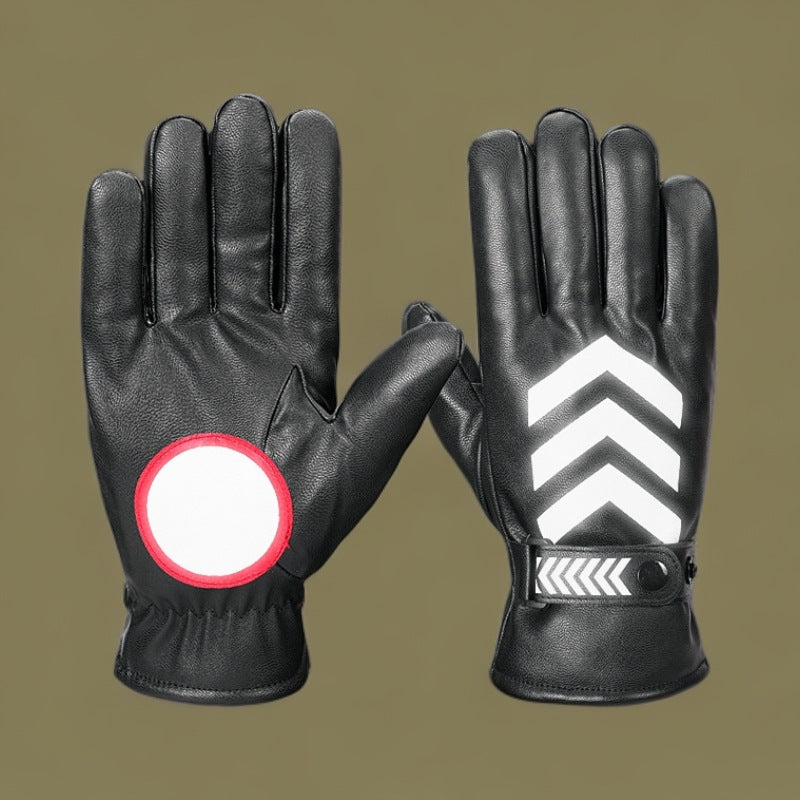 Fleece-lined Warm Winter Non-slip Reflective Gloves