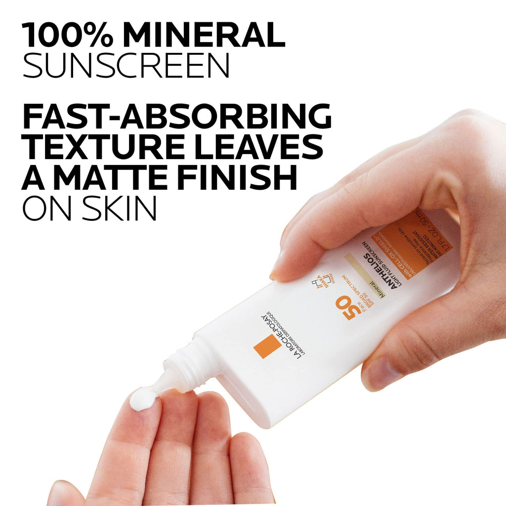 La Roche-Posay Tinted Sunscreen Gel-Cream SPF 50+ - Oil Control, Matte Finish for Sensitive Skin
