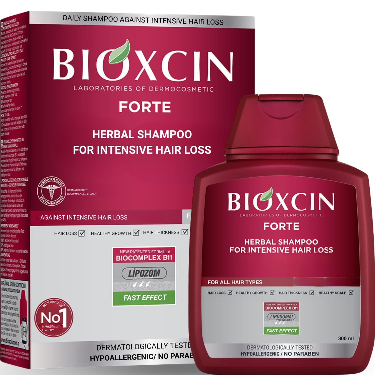 Bioxcin Forte Shampoo - 3 For 2 Deal | 8x Intense Formula