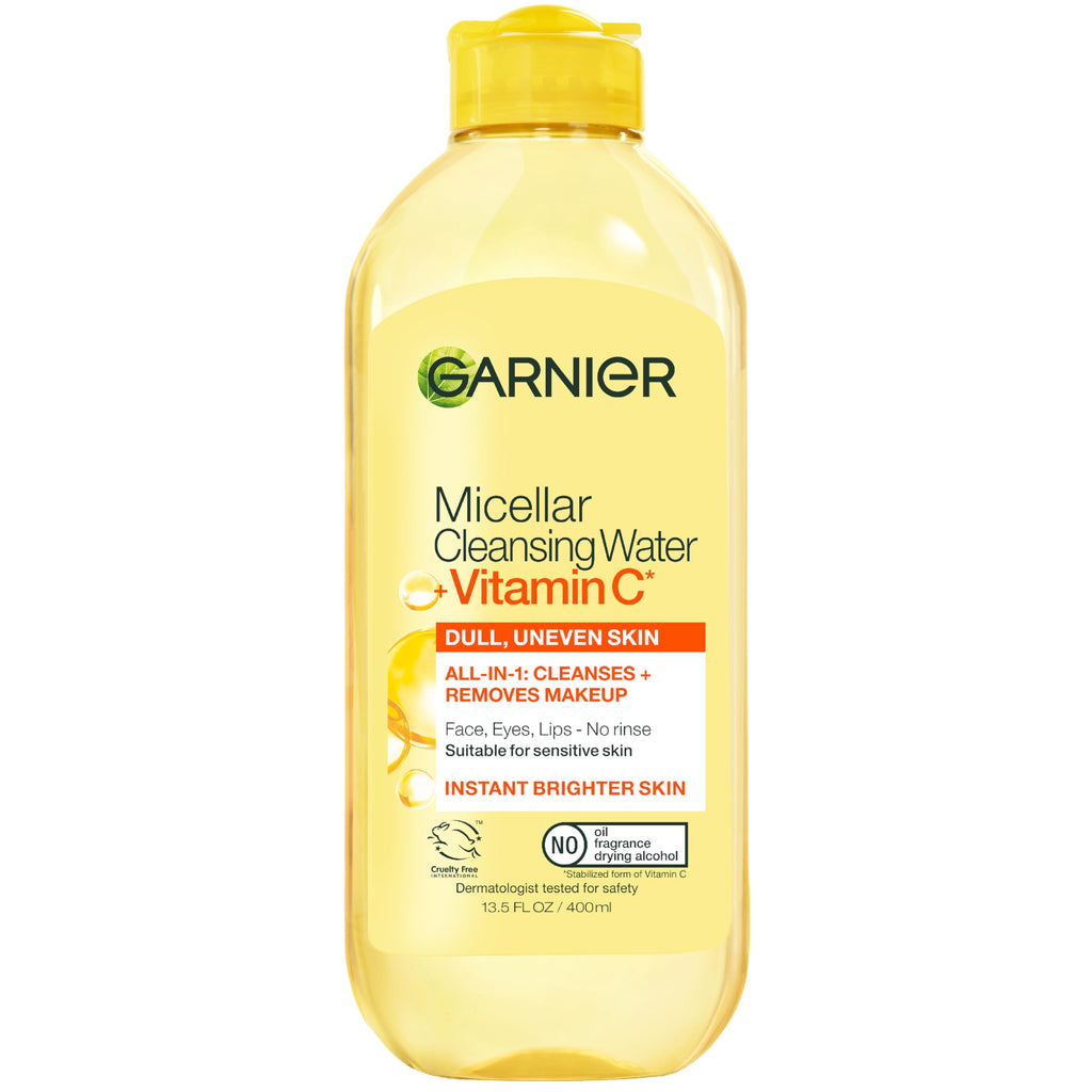 Garnier Micellar Water with Vitamin C - 13.53 fl oz Gentle Makeup Remover & Cleansing Water