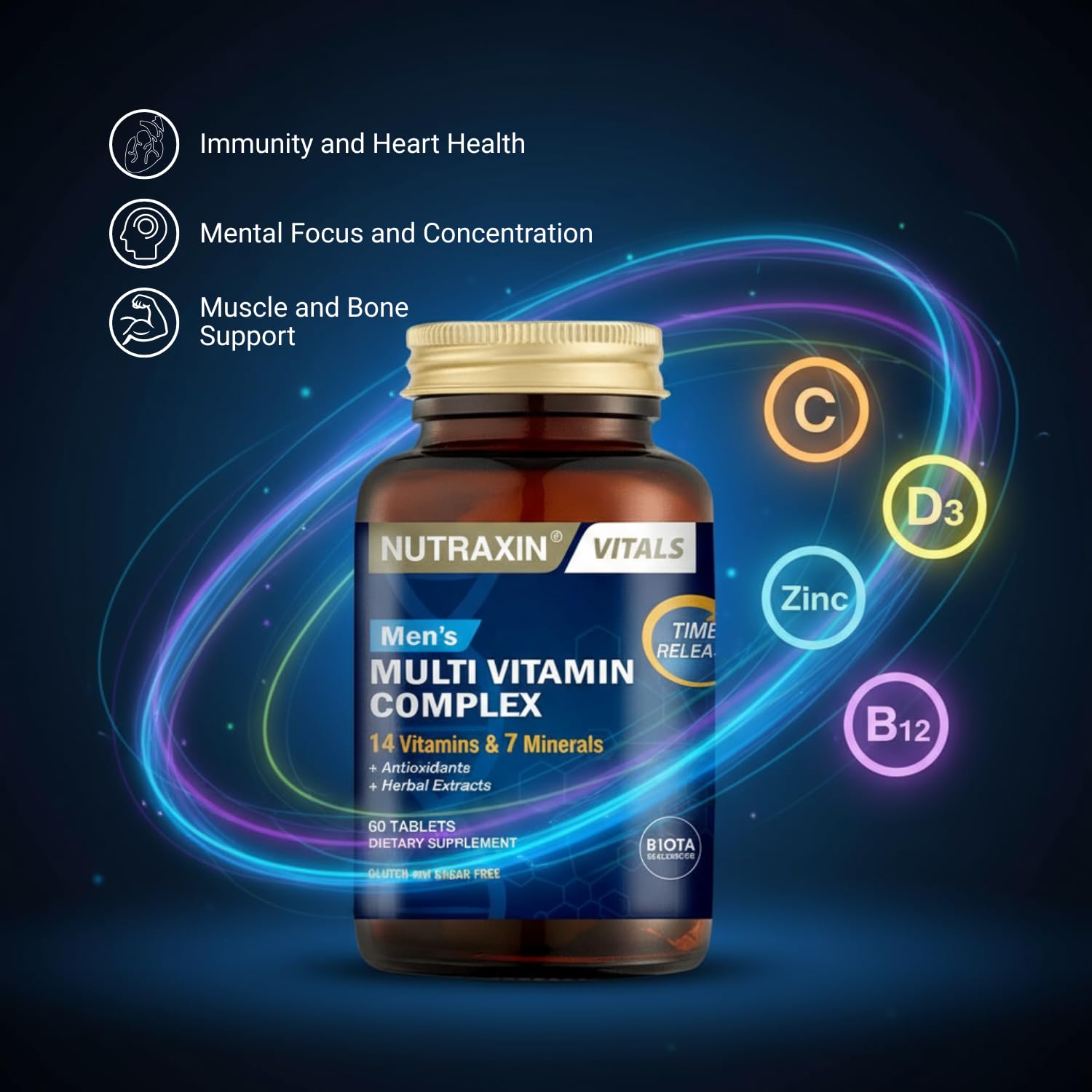 Nutraxin Probiota - Advanced Probiotic Complex | 60 Tablets