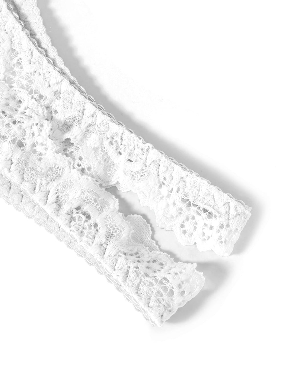 White Lace Women's Slip Underwear Set - 2 Pack | Size M