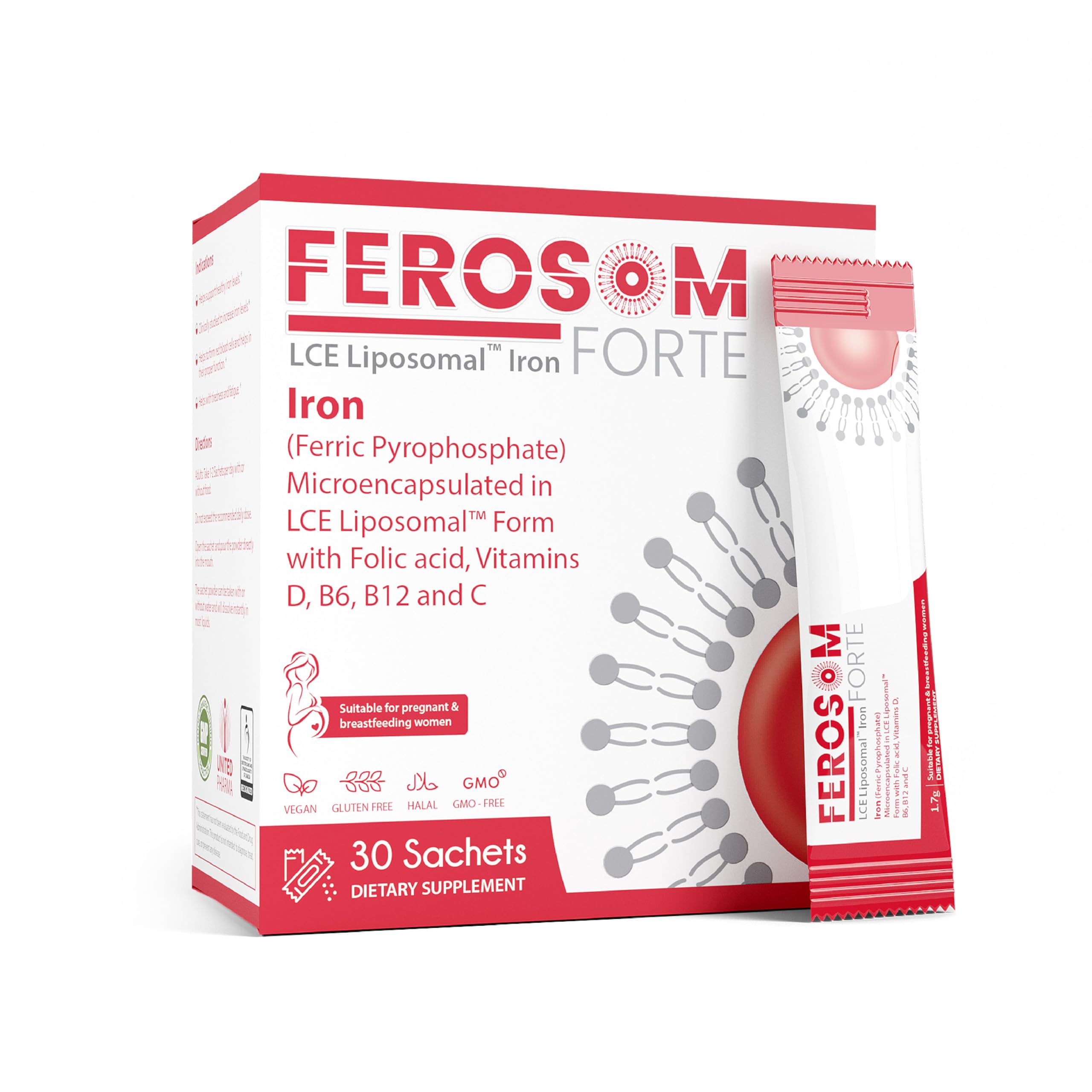 Ferosom Forte Liposomal Iron Capsules - 40 Count