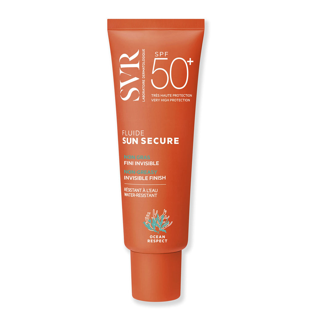 SVR Sun Secure Fluide SPF50+ Sunscreen Lotion - Water Resistant, Non-Greasy, Chemical-Free Protection