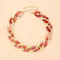 Cold Wind Resin Stitching Necklace New Product Accessories Stacked Clavicle Chain