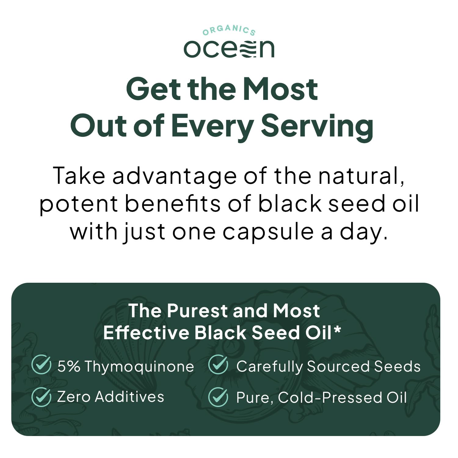 Ocean Cold-Pressed Black Seed Oil - 150ml Natural Health Supplement for Holistic Wellness