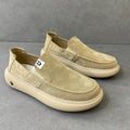 New Summer Men's Canvas Shoes, Thick Sole Light Skate Shoes, Wide Toe Casual Sneakers