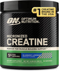 Optimum Nutrition Micronized Creatine Monohydrate Powder, Blueberry Lemonade, 60 Servings