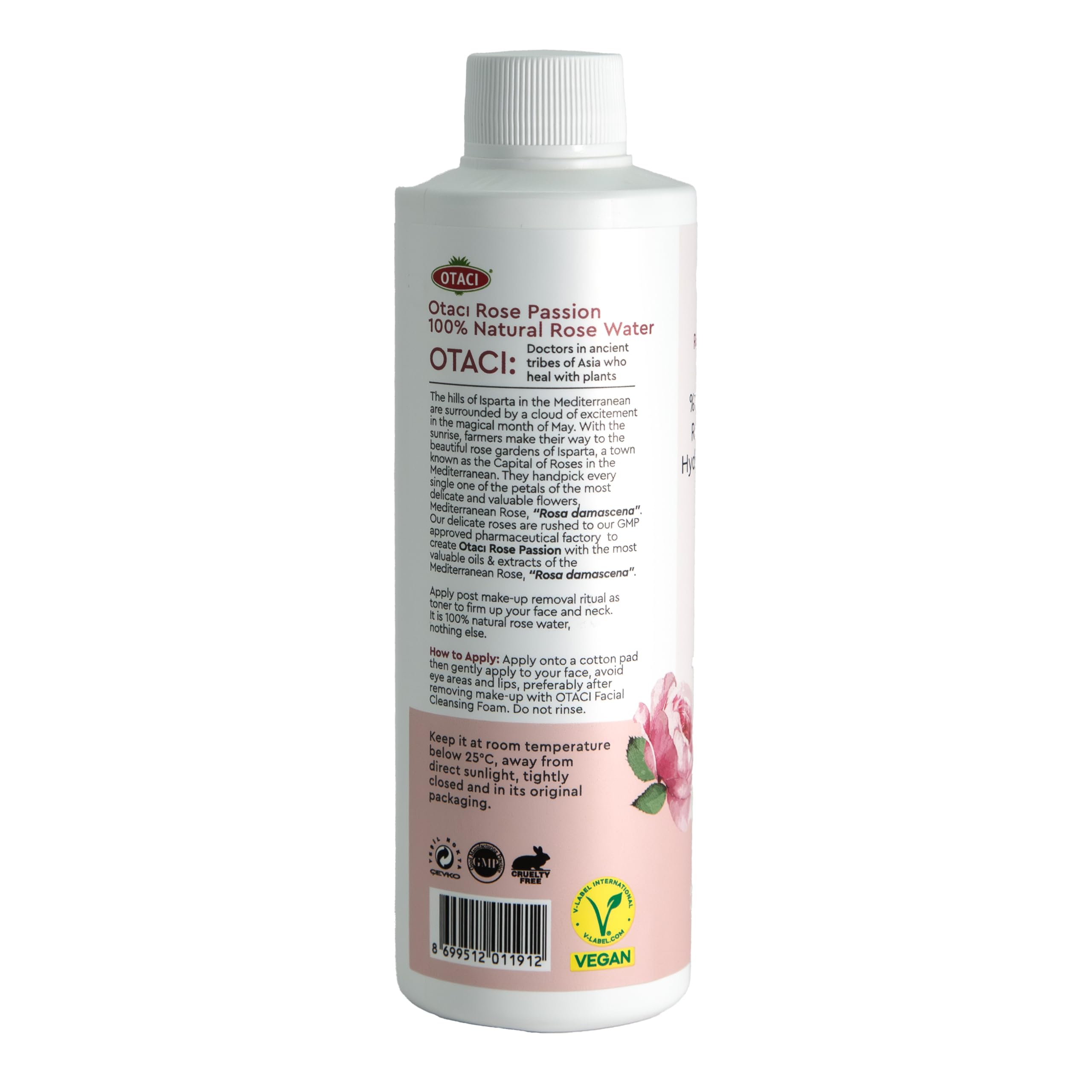 Otacı Natural Rose Water Toner 150ml - Soothing and Refreshing | Skin Care