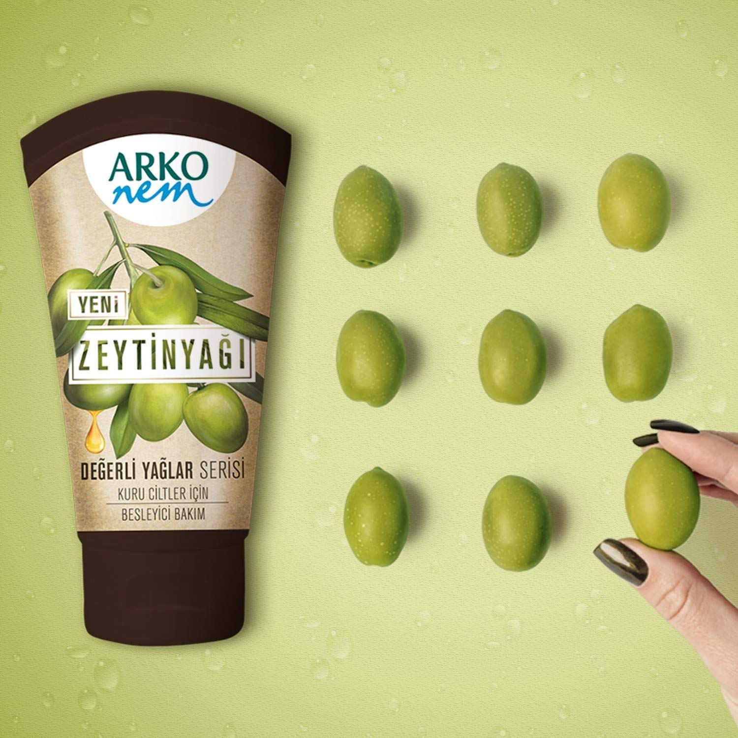 Arko Moisture Olive Oil Cream 60ml - Nourishing Formula | Hydrating