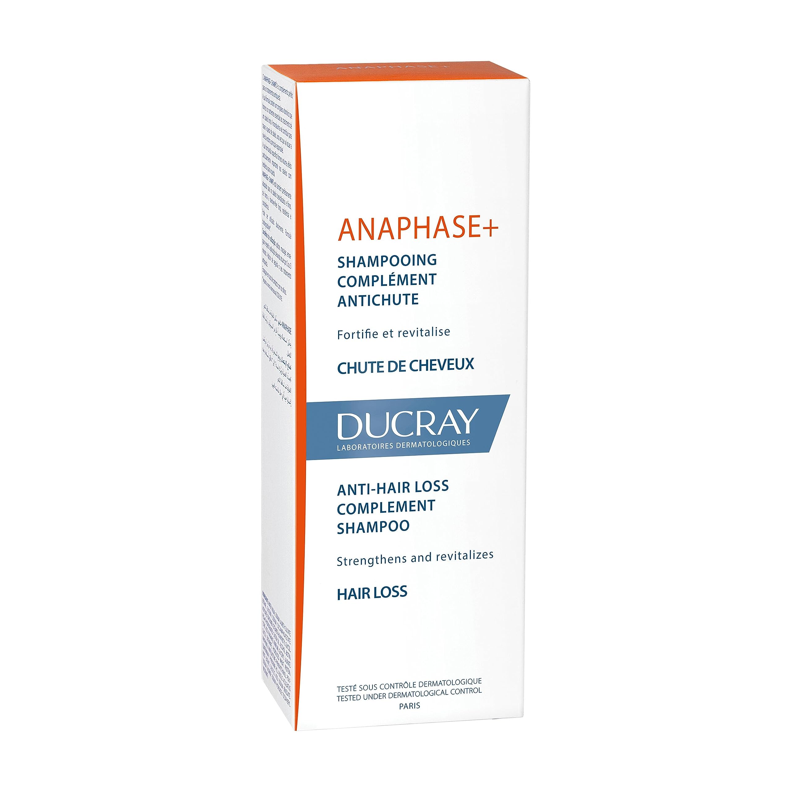 Ducray Anaphase+ Anti-Hair Loss Shampoo - Strengthens Hair, Adds Volume - 6.76 fl oz