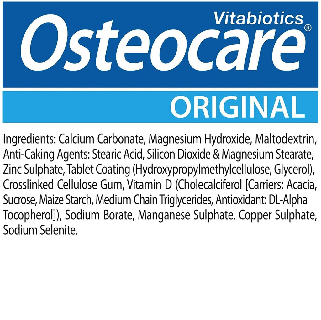 Vitabiotics Osteocare 90 Tablets - Calcium & Vitamin D for Osteoporosis Prevention