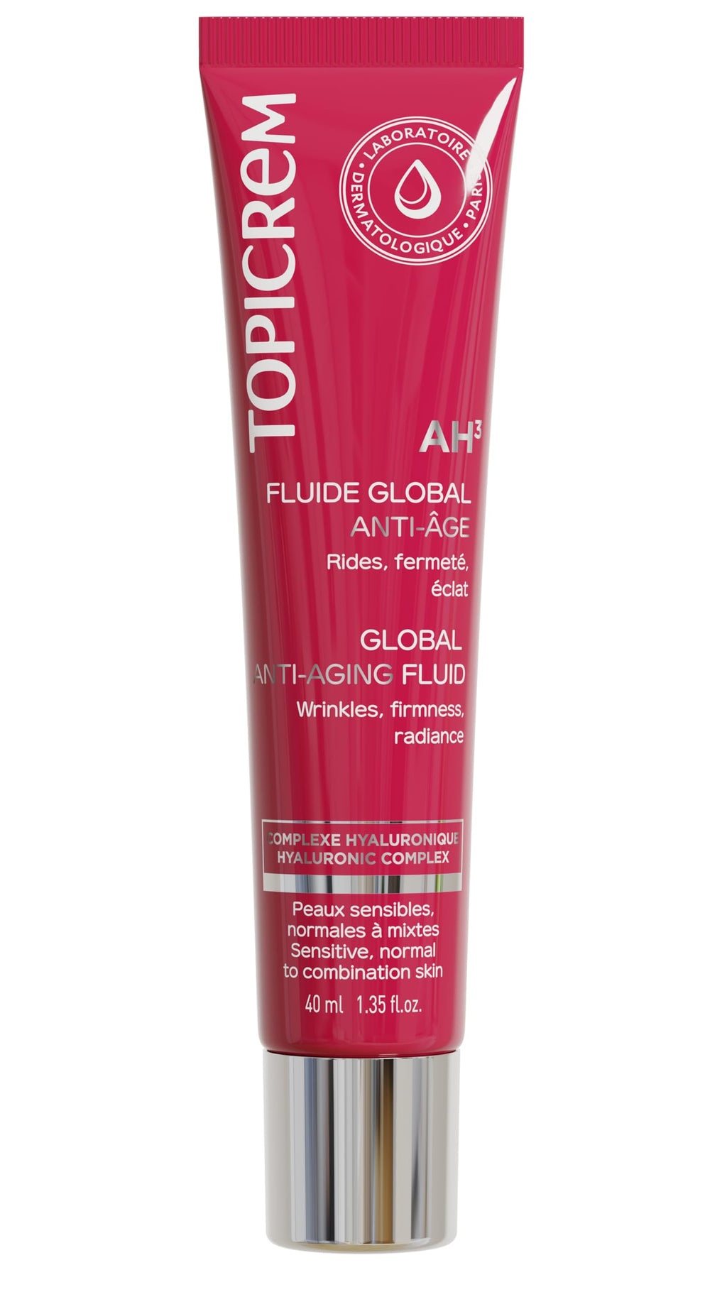 Topicrem Anti-Aging Facial Fluid - Hydrates, Firms & Brightens Normal to Combination Skin
