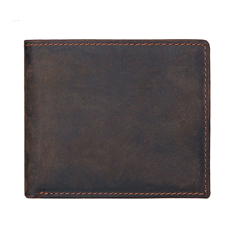 Vintage Crazy Horse Skin Men's Wallet