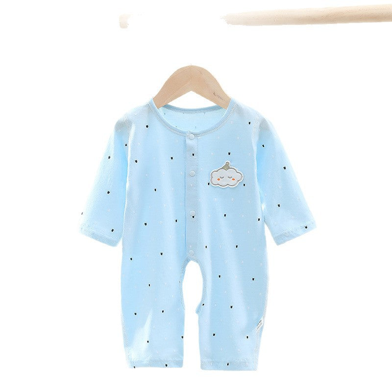 Baby jumpsuit baby crotch climbing clothes pure cotton clothes