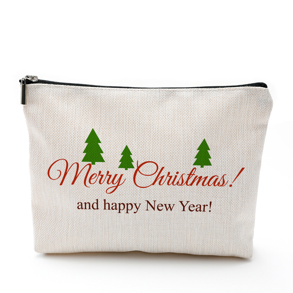 Cosmetic Bag Waterproof Cotton And Linen Zipper Bag Cosmetic Jewelry Storage Bag Travel Toiletry Storage Bag