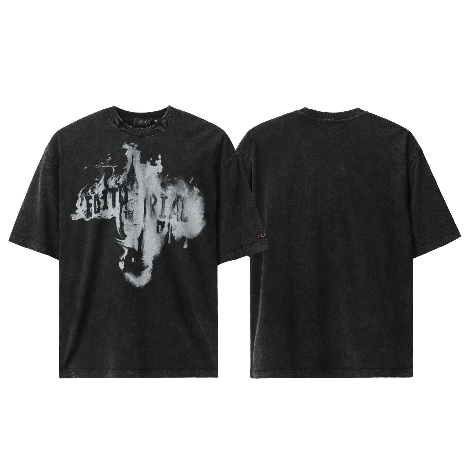American Fashion Brand Washed Short Sleeve Shirt