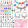 Colorful Glass Childrens DIY  Bracelet Craft Kit