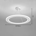 Simple Modern Circular Bedroom Study Chandelier