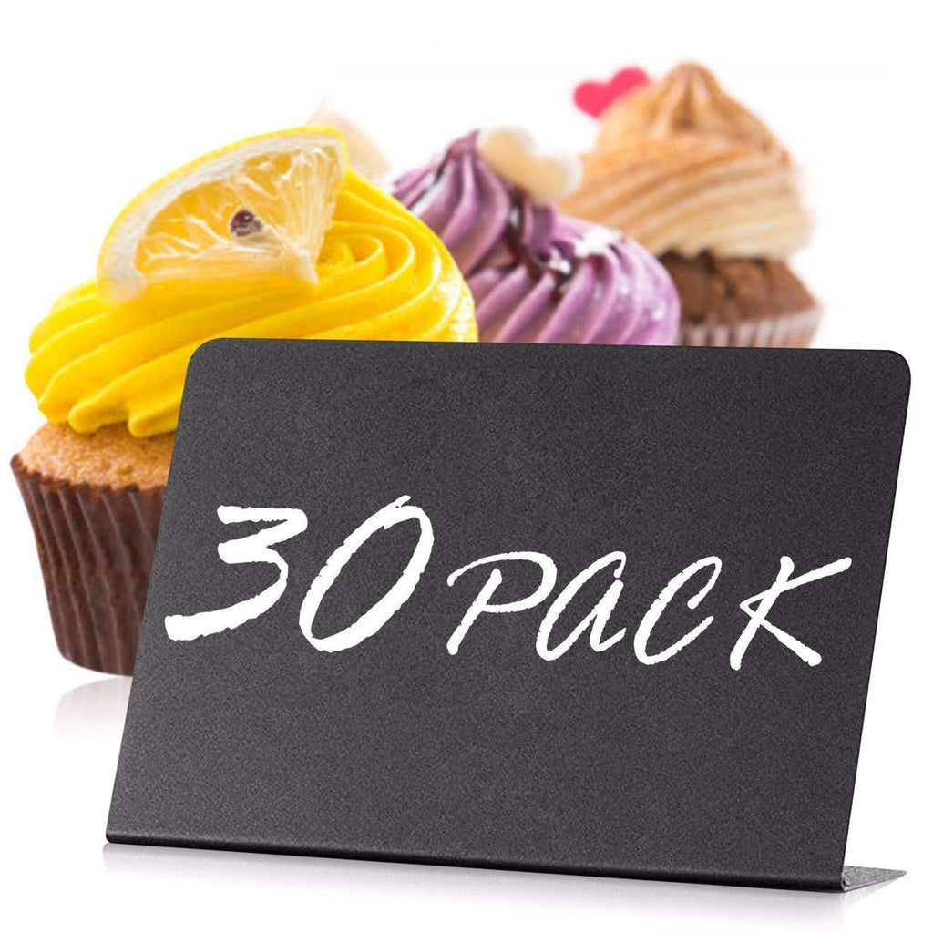30 Pack Mini Chalkboard Signs 4 x3 for Food Buffet Tables Small Chalkboard Sign Mini Chalkboard Signs for Food Table Chalkboard Signs Mini Blackboard Signs for Food Buffet Food Cards
