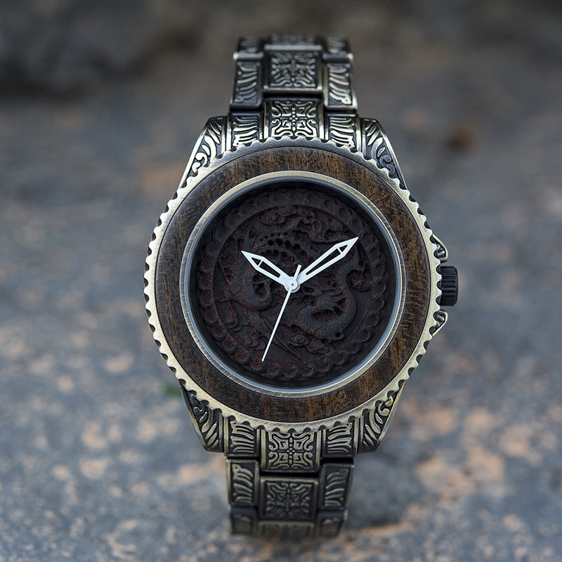 Wooden Watch Quartz Decoration