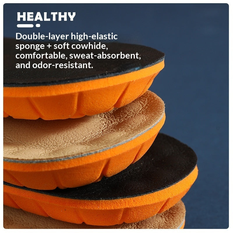 Leather Shoe Insoles Deodorizing Sweat-absorbing Breathable Odor-eliminating And Shock-absorbing For Sports
