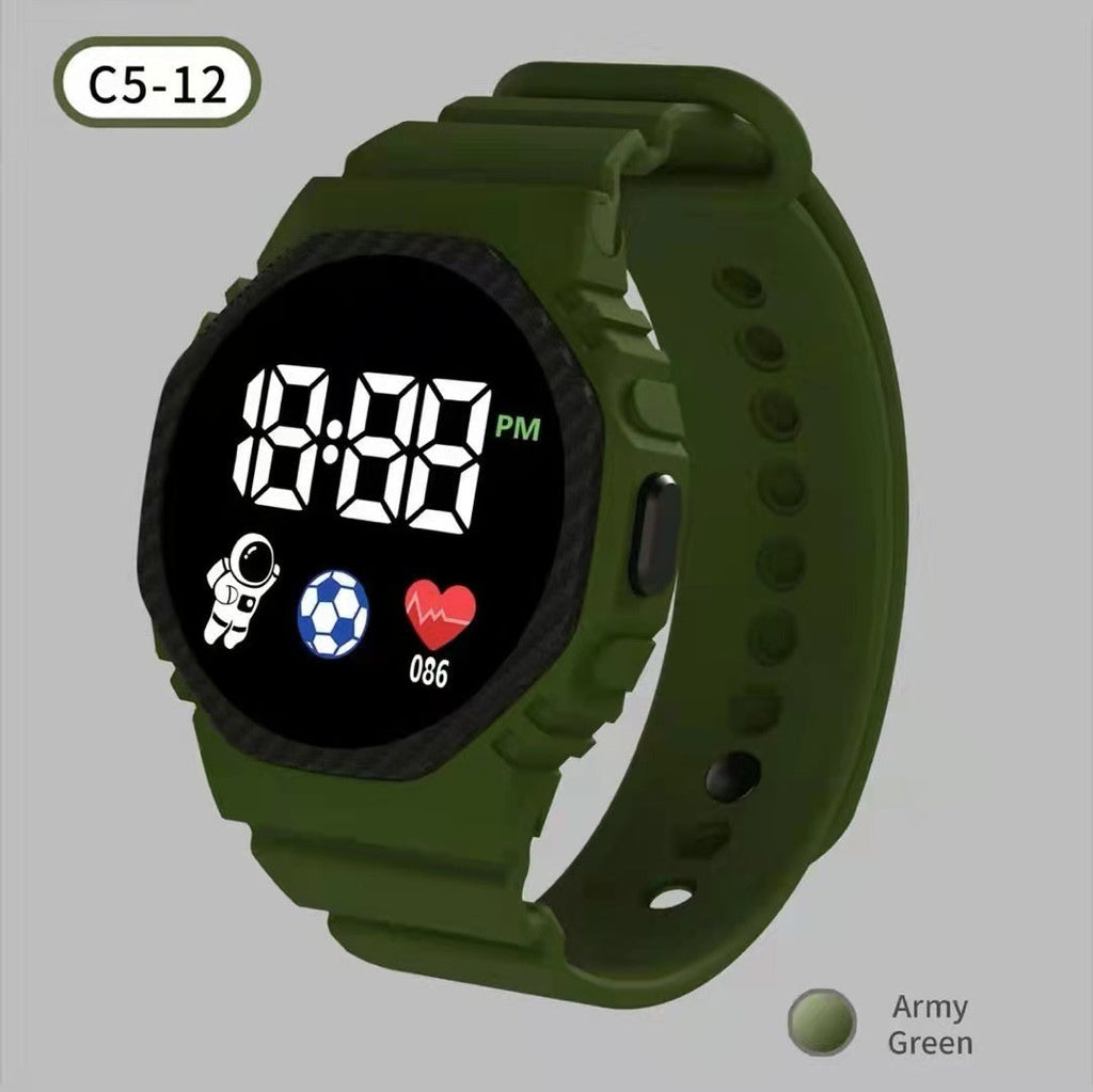 Square Electronic Watch Student Watch