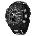 Multifunctional Mens Electronic Watch Waterproof, Luminous, With Alarm