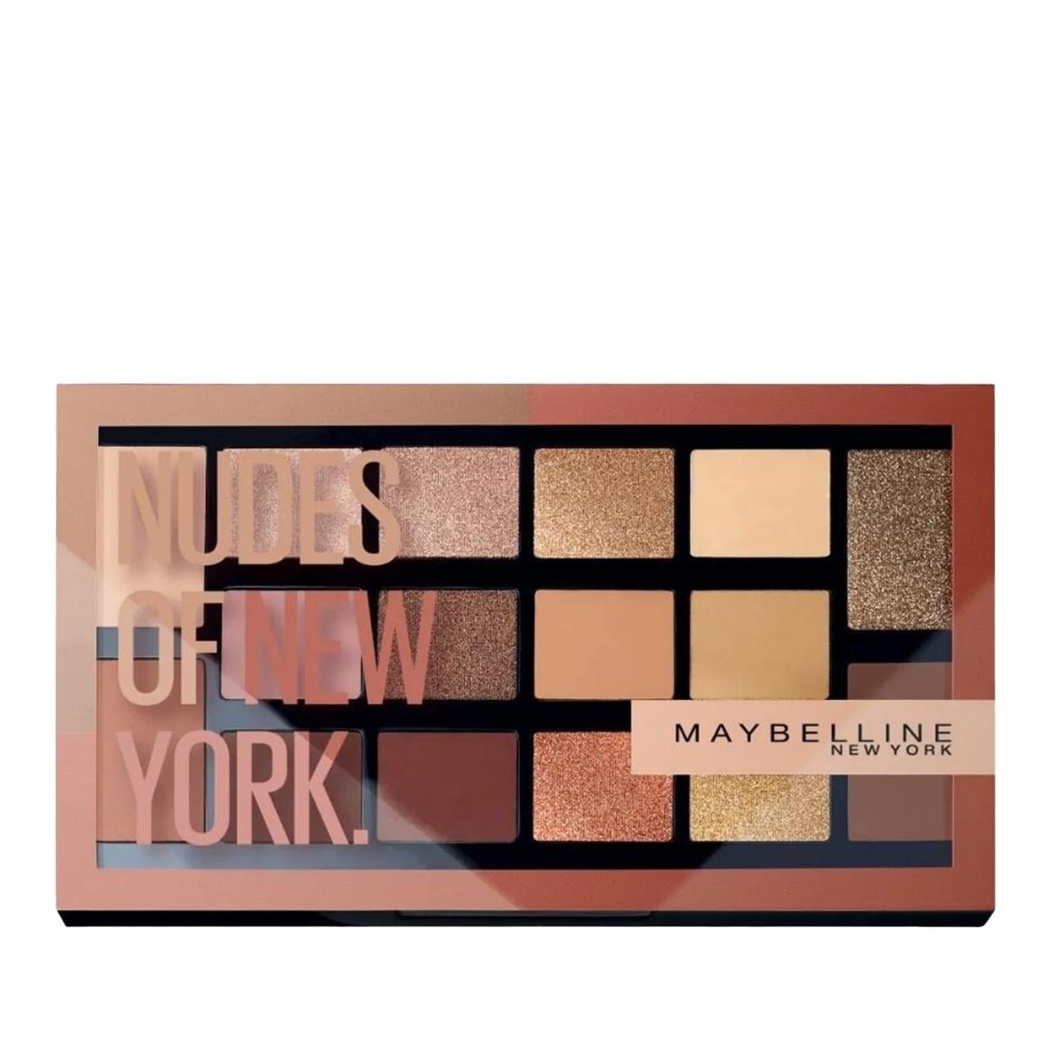 Maybelline New York Nudes of New York Eyeshadow Palette - Compact Makeup Palette with Multiple Shades for Everyday & Special Occasions