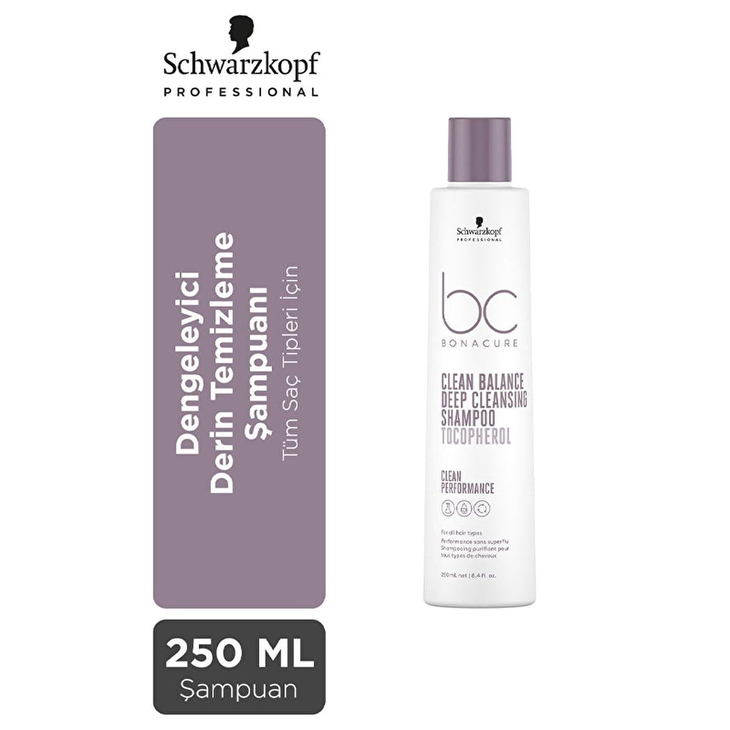 Bonacure Sulfate-Free Deep Cleansing Shampoo - Vegan, Silicone-Free, Gentle on Hair & Scalp - 8.45 fl oz