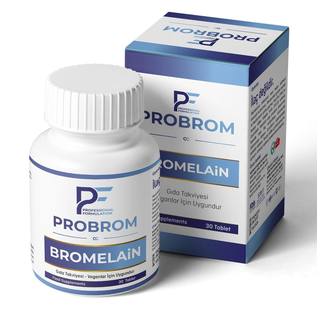 PF ProBrom - Bromelain 500mg Dietary Supplement for Digestive Health - 30 Tablets