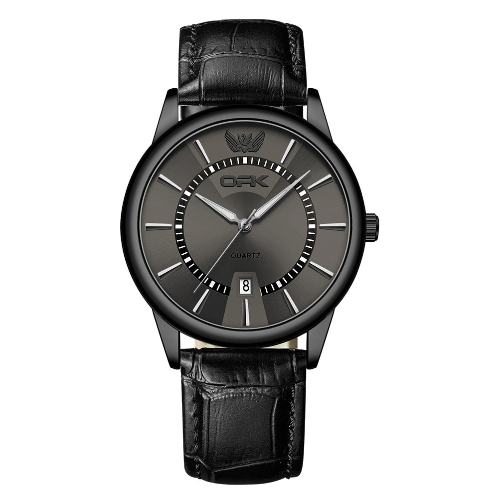 Single-calendar Waterproof Quartz Mens Watch
