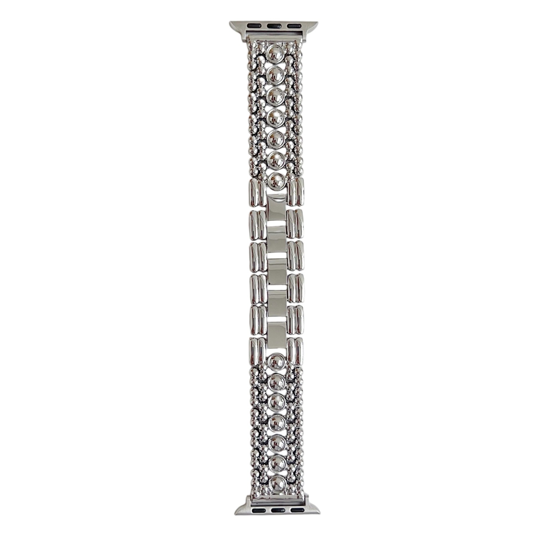 Five-bead Round Metal Watch Strap