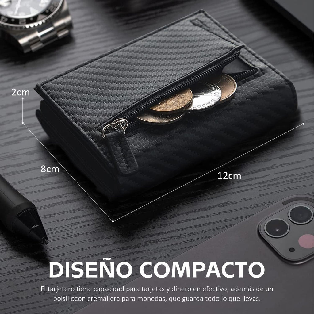 Carbon Fiber Anti-theft Wallet Large Capacity