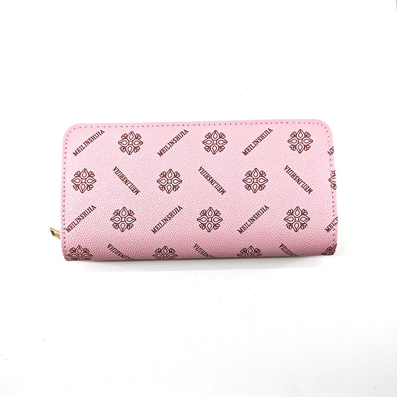 Simple And Stylish Single-zip Multi-cardholder Coin Purse