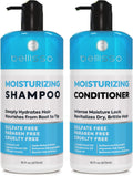 Moisturizing Shampoo and Conditioner Set Sulfate Free Care for Women and Men Hydrating Deep Moisture Duo with Shea Butter Salon Grade Color Safe Ideal for Curly Hair and Dry Split Ends