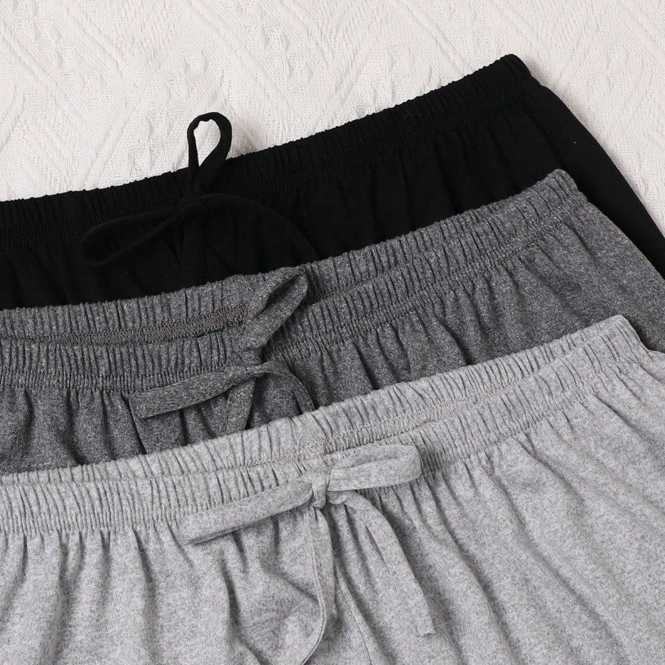 Womens Comfortable Solid-Color Retro Casual Ankle-Fit Pants