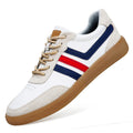 Mens Leather Sneakers With Built-In Height-Boosting Insoles And Tendon-Style Rubber Soles