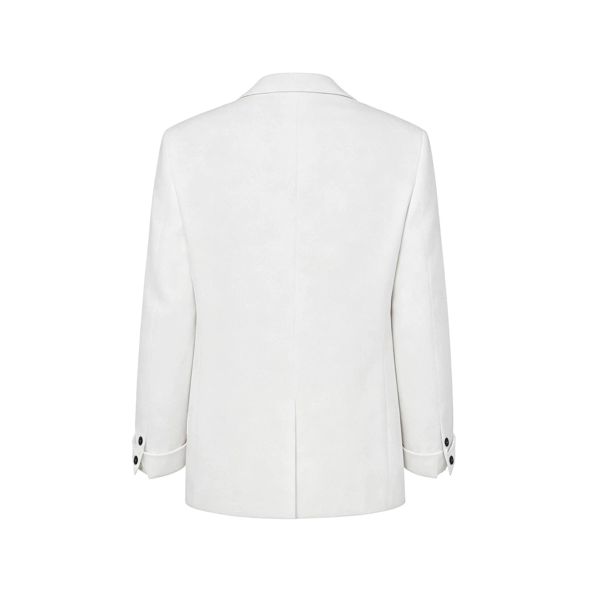 Mens White Suit With Embroidered Tailoring