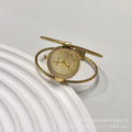 Womens Minimalist Open Bangle Watch