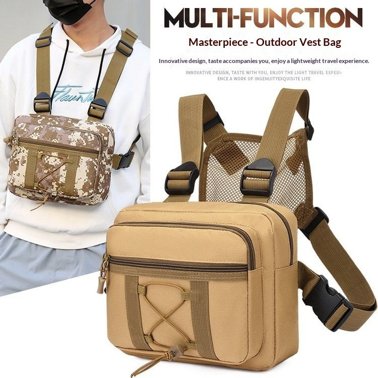 Outdoor Tactical Chest Pack Camouflage For Sports And Training Close-fitting