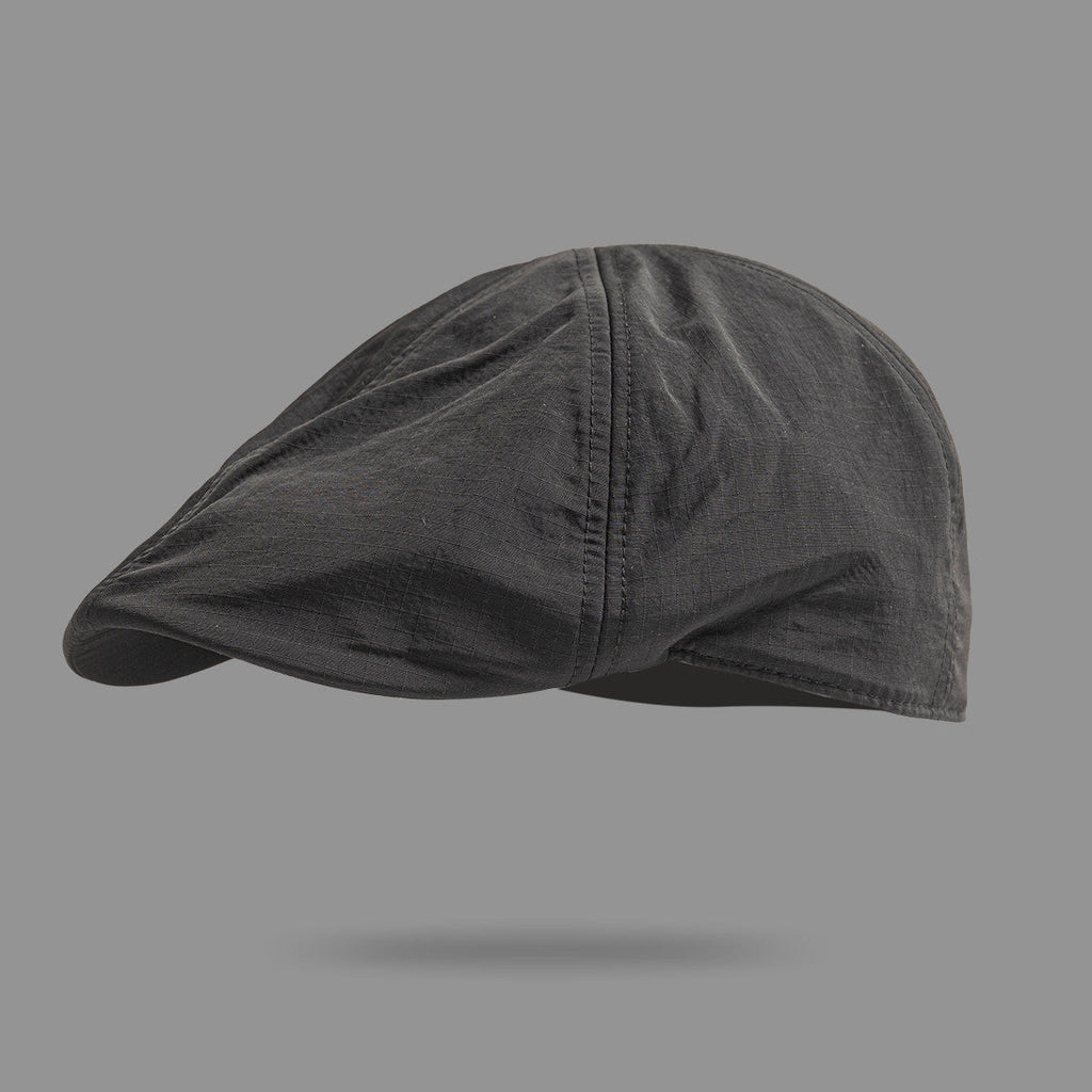 The Men's Solid Color Quick-drying Stitched Design-forward Retro Baseball Cap Is Suitable For Daily Casual Commuting And Street Wear.