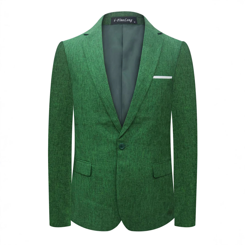 Mens Casual Solid-colormulti-color Suit Jacket