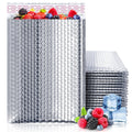Thermal Bubble Mailer 6.5 x 10.5 Inch Pack of 10 Metallic Bubble Envelopes Foil Insulated Mailers for Cold Shipping Padded Envelopes Waterproof. Cold Insulated Shipping Bags