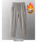 Men New AutumnWinter Fleece Lined Padded Norwegian Style Thermal Pants In American And European Sizes