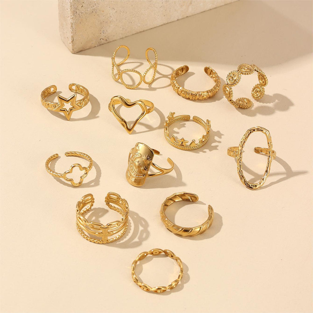 French-style Starsunmoon Ring For Women