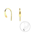 Fashionable And Minimalist U-shaped Plain-gold Earrings