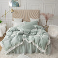 Lace Bed Skirt Quilt Cover Korean Princess Style