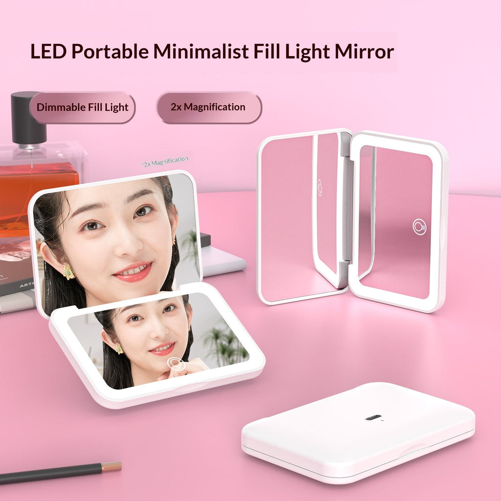 Rechargeable Portable LED Makeup Mirror